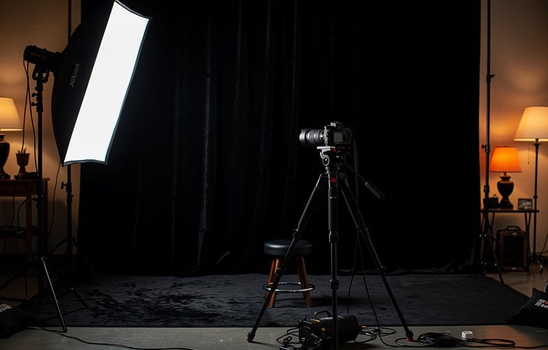 Le matériel pour réaliser un portrait clair-obscur
